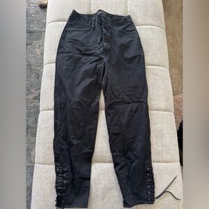 Banana Republic Charcoal Button-Fly Pants